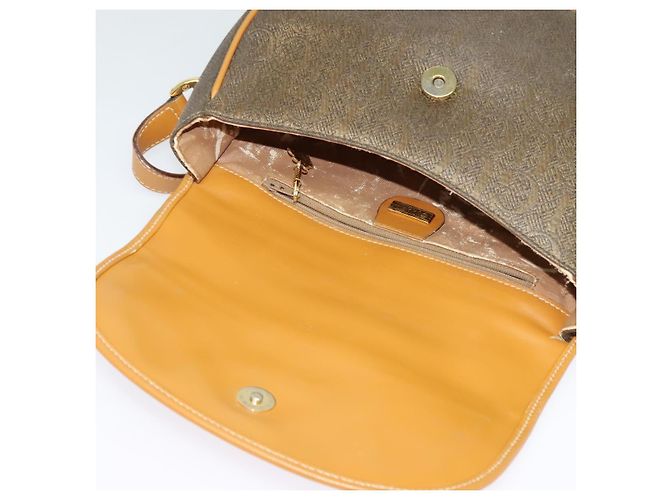 Borsa a Spalla GUCCI PVC Marrone Oro 001 084 1304 Auth ep9857 D'oro - vista 14