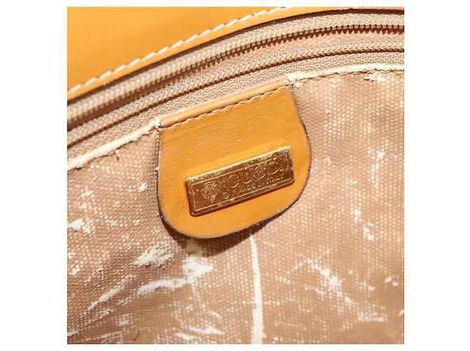 Borsa a Spalla GUCCI PVC Marrone Oro 001 084 1304 Auth ep9857 D'oro - vista 15