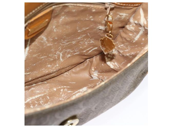 Borsa a Spalla GUCCI PVC Marrone Oro 001 084 1304 Auth ep9857 D'oro - vista 17