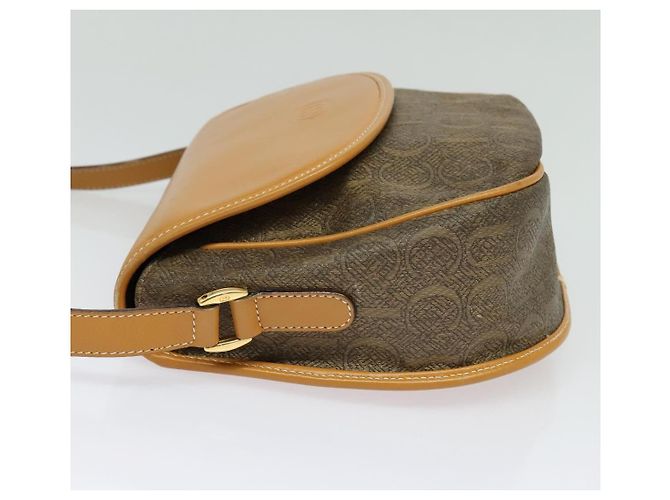 Borsa a Spalla GUCCI PVC Marrone Oro 001 084 1304 Auth ep9857 D'oro - vista 4