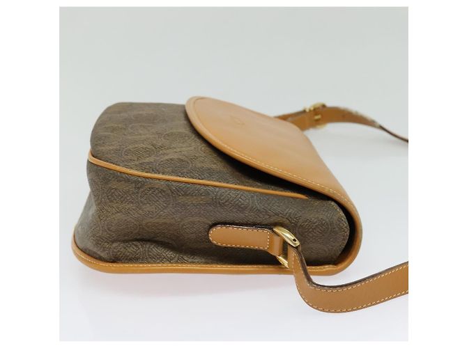 Borsa a Spalla GUCCI PVC Marrone Oro 001 084 1304 Auth ep9857 D'oro - vista 5
