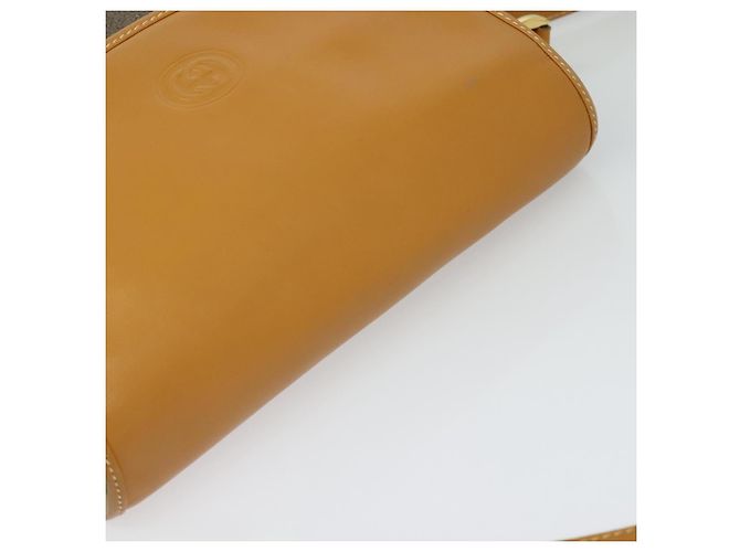 Borsa a Spalla GUCCI PVC Marrone Oro 001 084 1304 Auth ep9857 D'oro - vista 6
