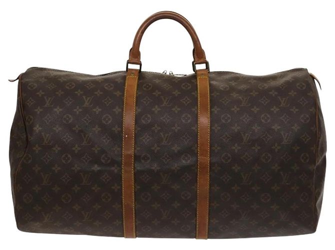 LOUIS VUITTON Borsa Boston Monogram Keepall 60 M41422 LV Auth 129878 Monogramma - vista 13