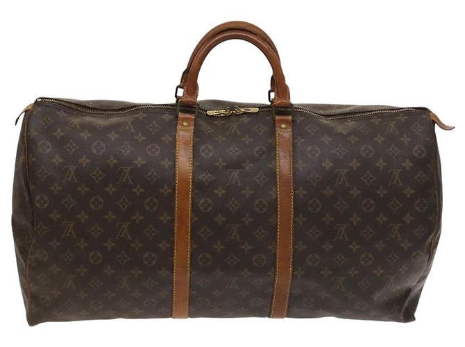 LOUIS VUITTON Borsa Boston Monogram Keepall 60 M41422 LV Auth 129878 Monogramma - vista 2