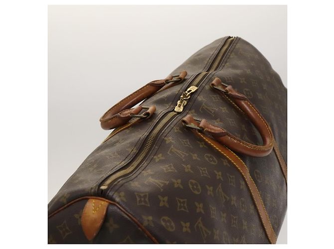 LOUIS VUITTON Borsa Boston Monogram Keepall 60 M41422 LV Auth 129878 Monogramma - vista 6