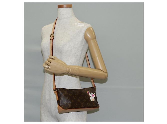 LOUIS VUITTON Borsa a Spalla Trotteur Monogram Panda M51241 LV Auth 131094SV Monogramma - vista 25