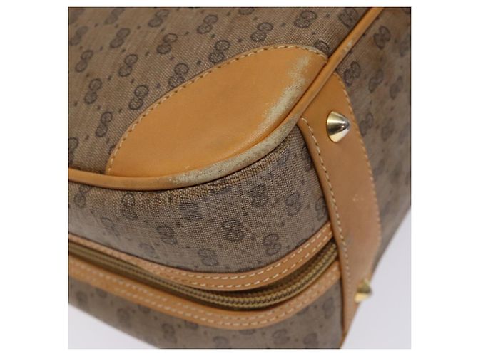Gucci Borsa a mano Micro GG Supreme in PVC beige e oro 000 104 0030 Auth gh453 D'oro - vista 11
