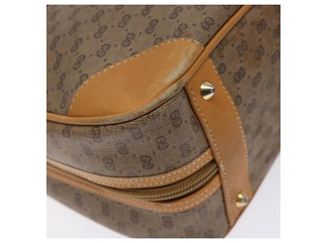Gucci Borsa a mano Micro GG Supreme in PVC beige e oro 000 104 0030 Auth gh453 D'oro - vista 13