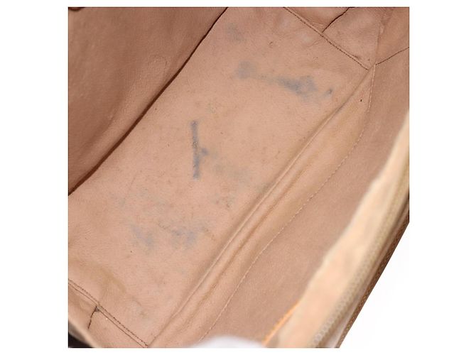 Gucci Borsa a mano Micro GG Supreme in PVC beige e oro 000 104 0030 Auth gh453 D'oro - vista 17