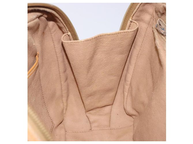 Gucci Borsa a mano Micro GG Supreme in PVC beige e oro 000 104 0030 Auth gh453 D'oro - vista 19