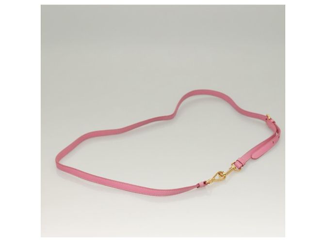 PRADA Borsa a Mano Nylon 2in1 Rosa Oro Auth ep9408 D'oro - vista 11