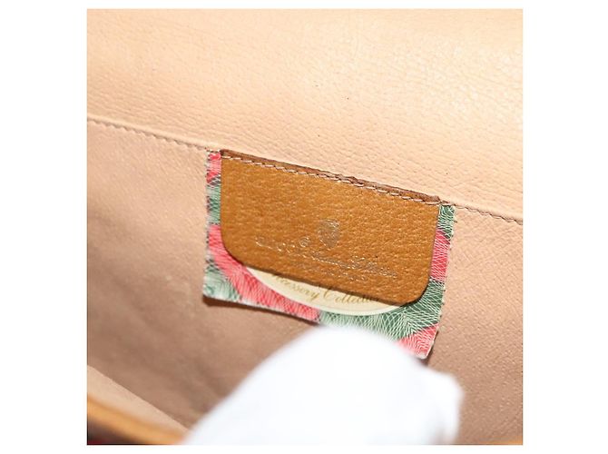 Borsa Clutch GUCCI PVC Oro Rosso 89 01 040 Auth bs27689 D'oro - vista 14
