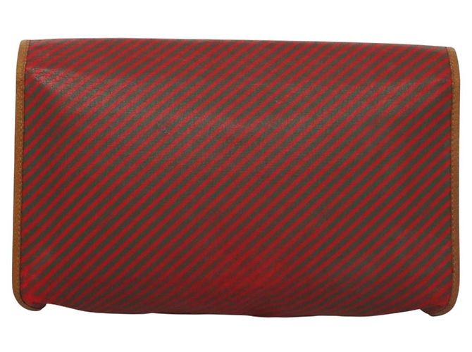Borsa Clutch GUCCI PVC Oro Rosso 89 01 040 Auth bs27689 D'oro - vista 3