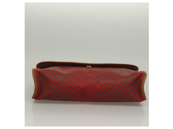 Borsa Clutch GUCCI PVC Oro Rosso 89 01 040 Auth bs27689 D'oro - vista 7
