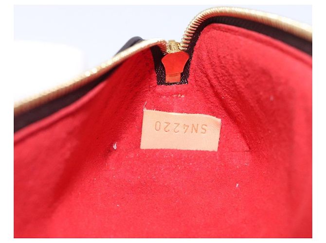 LOUIS VUITTON Astuccio per Penna Vivienne Monogram Elizabeth GI0540 LV Auth 131835 Rosso Monogramma - vista 17
