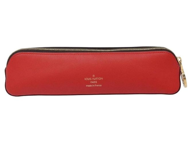 LOUIS VUITTON Astuccio per Penna Vivienne Monogram Elizabeth GI0540 LV Auth 131835 Rosso Monogramma - vista 2