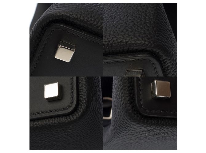 Médor Hermès Bolsa HERMES Medor em Couro Preto - 102782 - vista 12