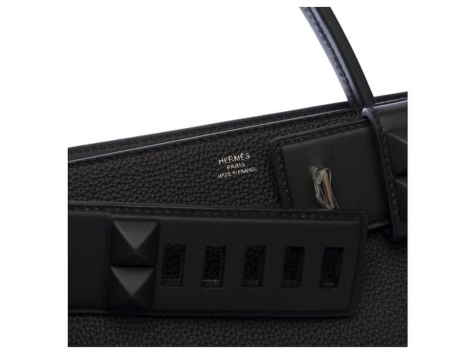 Médor Hermès Bolsa HERMES Medor em Couro Preto - 102782 - vista 7