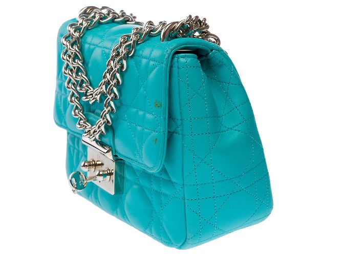 Borsa DIOR Miss Dior in Pelle Blu - 102738 - vista 5