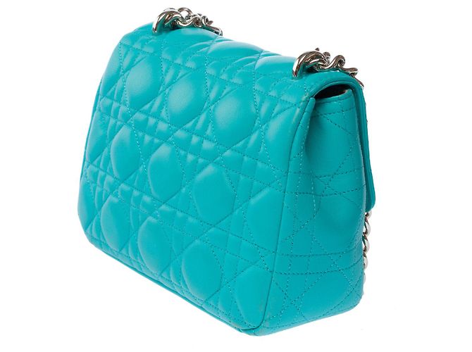 Borsa DIOR Miss Dior in Pelle Blu - 102738 - vista 6
