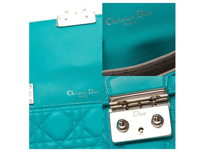 Borsa DIOR Miss Dior in Pelle Blu - 102738 - vista 7