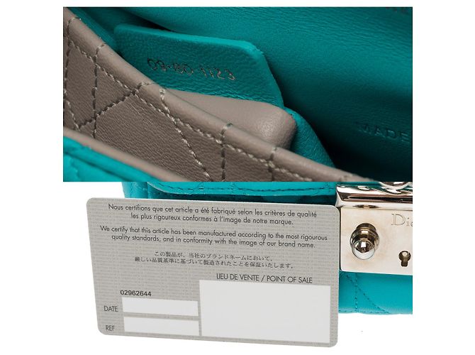 Borsa DIOR Miss Dior in Pelle Blu - 102738 - vista 8