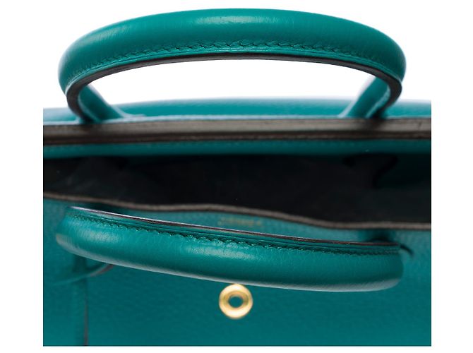Hermès Borsa HERMES Birkin 30 in Pelle Blu - 102742 - vista 10