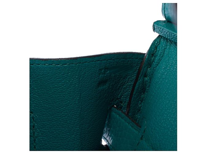 Hermès Borsa HERMES Birkin 30 in Pelle Blu - 102742 - vista 8