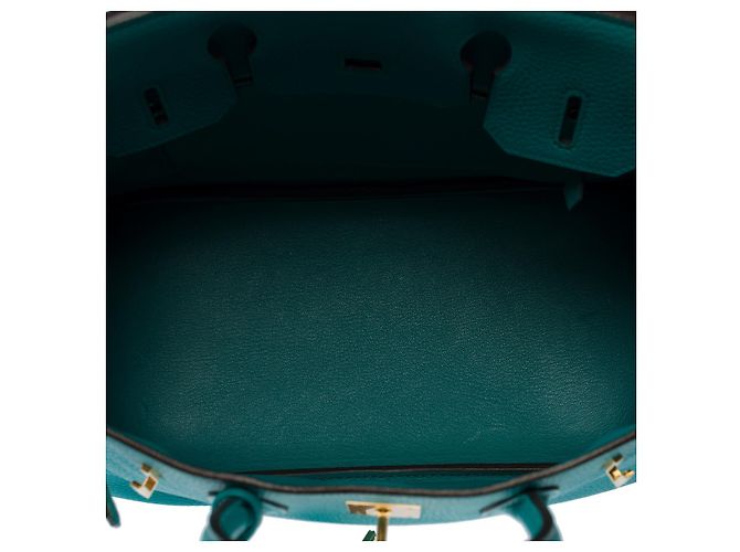 Hermès Borsa HERMES Birkin 30 in Pelle Blu - 102742 - vista 9