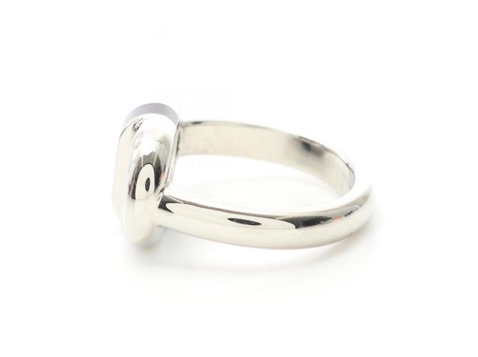 Hermès Hermes Maillon Chaine d'Ancre Noir Ring Black Silvery - view 2
