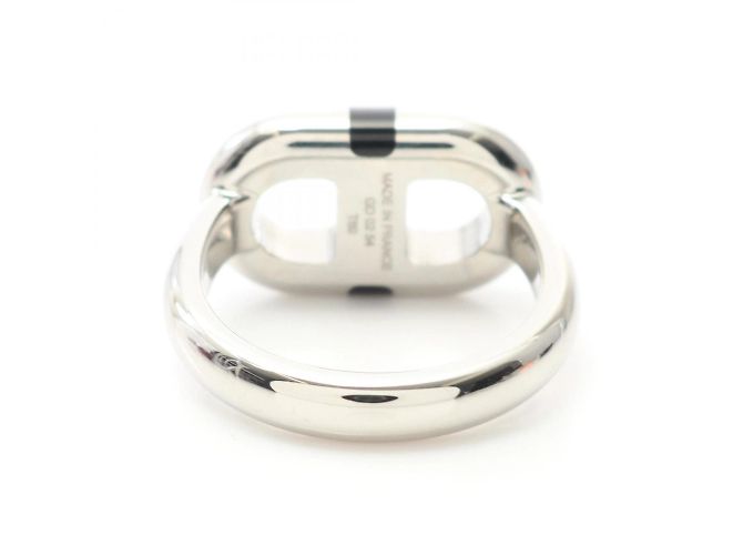 Hermès Hermes Maillon Chaine d'Ancre Noir Ring Black Silvery - view 3