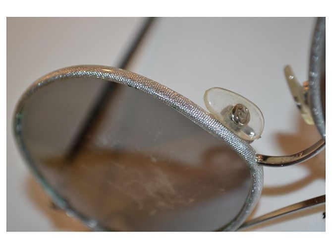 Occhiali da sole Chanel neri e argento Nero - vista 6