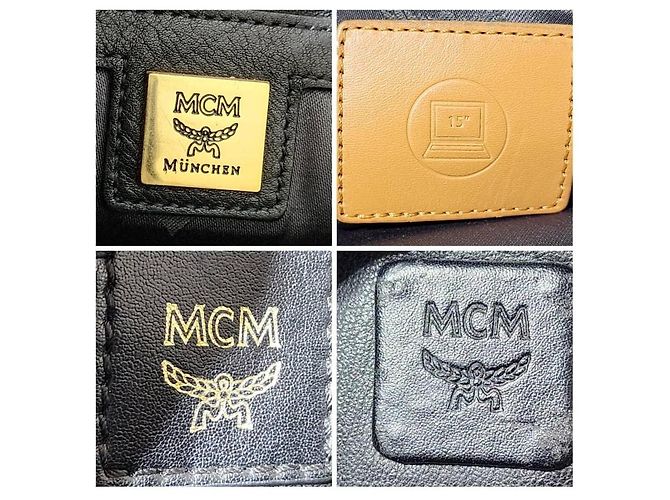MCM Visetos Zaino Grande Stark M Studded Nero - vista 11