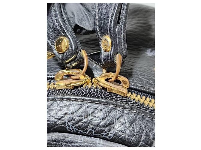 MCM Visetos Zaino Grande Stark M Studded Nero - vista 12
