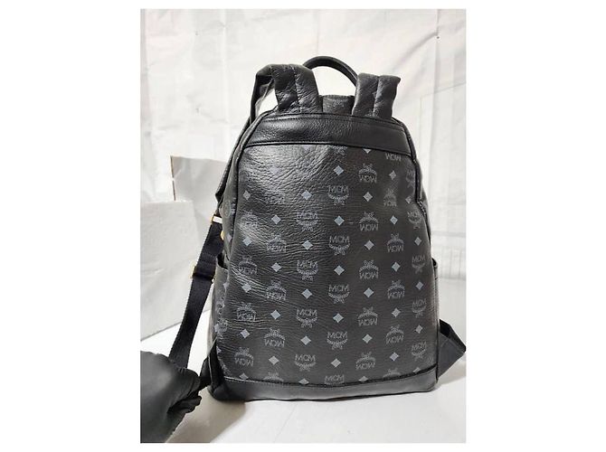 MCM Visetos Zaino Grande Stark M Studded Nero - vista 4