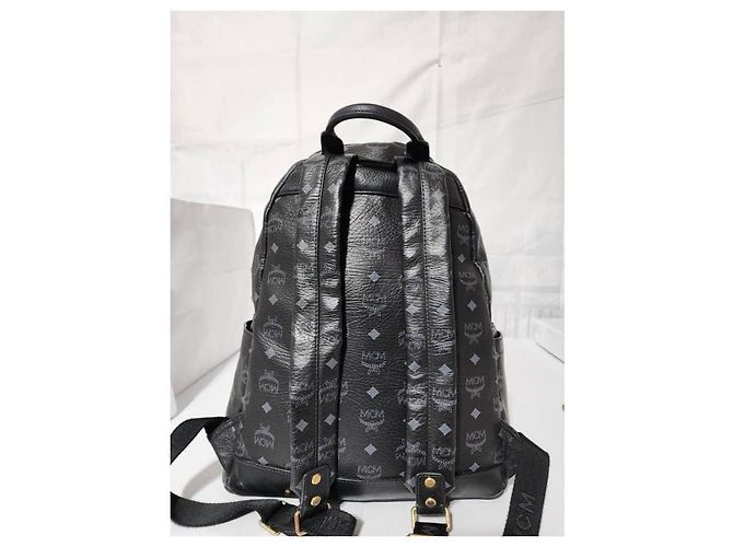 MCM Visetos Zaino Grande Stark M Studded Nero - vista 8
