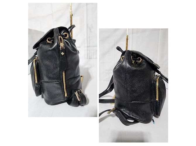 MCM Vintage Leder Rucksack Schwarz - Ansicht 10