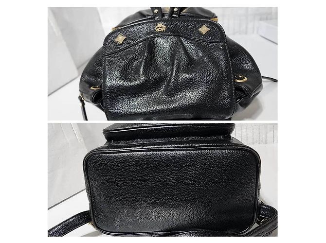 MCM Vintage Leder Rucksack Schwarz - Ansicht 6