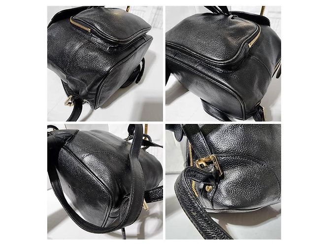 MCM Vintage Leder Rucksack Schwarz - Ansicht 7