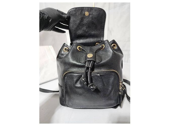 MCM Vintage Leder Rucksack Schwarz - Ansicht 9