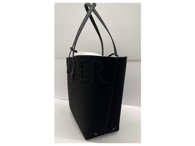 Borsa a spalla Moncler nera in lyocell Nero - vista 2