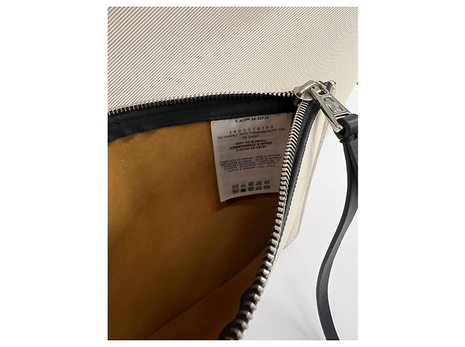 Borsa a mano Moncler bianca in lyocell Bianco - vista 6