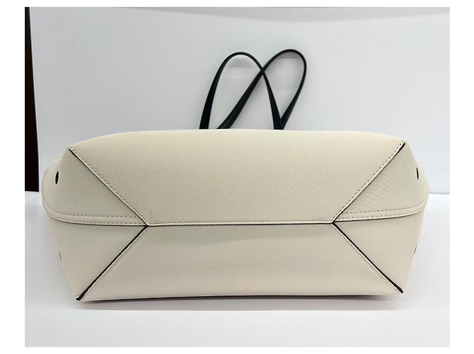 Borsa a mano Moncler bianca in lyocell Bianco - vista 7