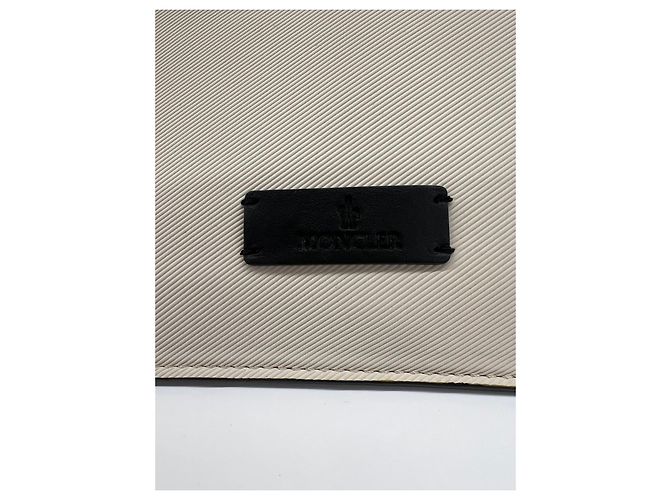 Borsa a mano Moncler bianca in lyocell Bianco - vista 9