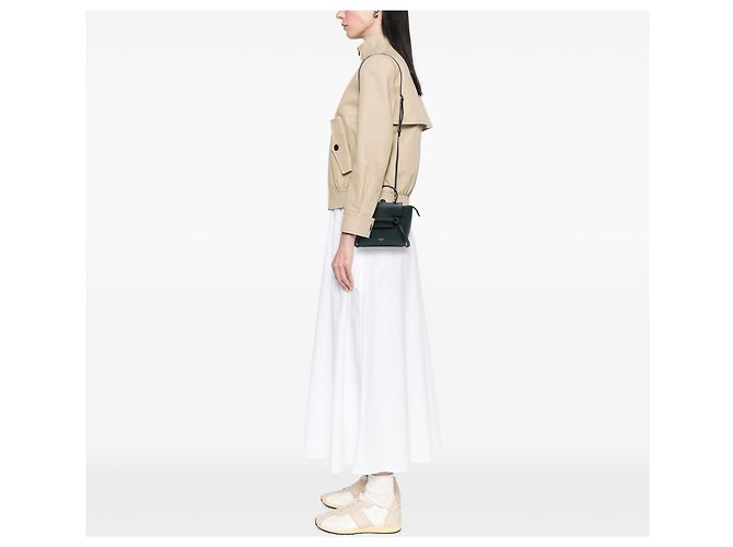 Belt Bag Céline Gürtel Tasche aus grünem genarbtem Kalbsleder Celine Pico Dunkelgrün - Ansicht 9