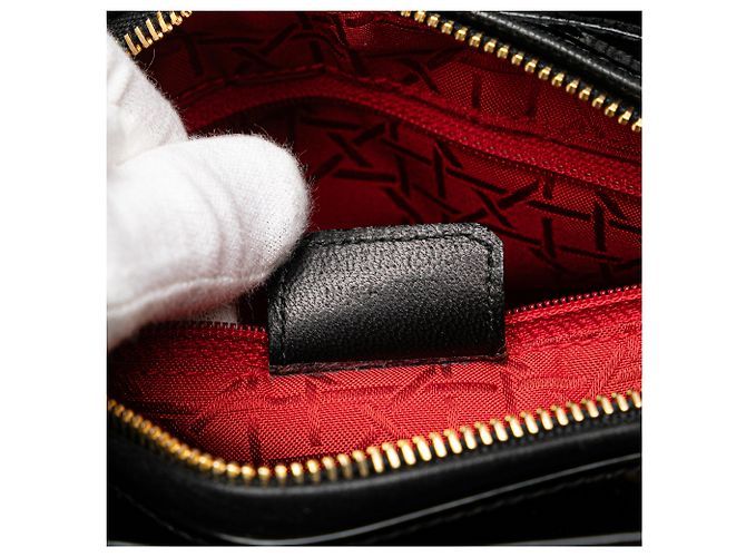 Dior Nero Medio Patente Cannage Lady Dior - vista 6