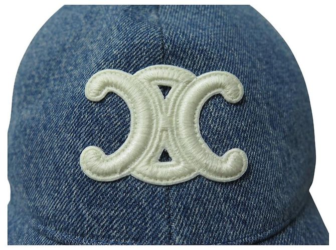 Céline NEUE CELINE TRIUMPH BASEBALLMÜTZE 2AUT6930F M BLAUER DENIM - Ansicht 5