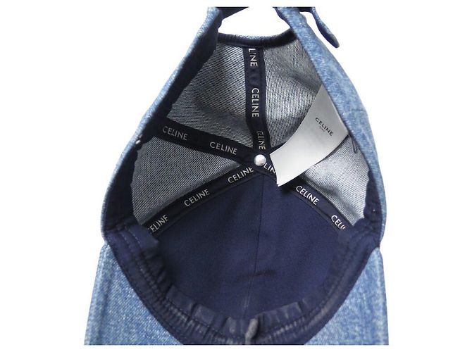 Céline NEUE CELINE TRIUMPH BASEBALLMÜTZE 2AUT6930F M BLAUER DENIM - Ansicht 6