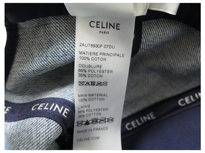 Céline NEUE CELINE TRIUMPH BASEBALLMÜTZE 2AUT6930F M BLAUER DENIM - Ansicht 8