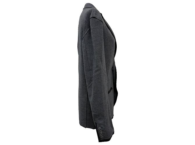 Blazer de lana gris de un solo botón con solapa de Lanvin - vista 2